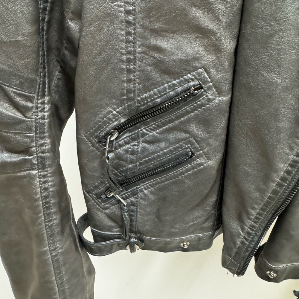 Allsaints Gray Leather Jacket - image 4